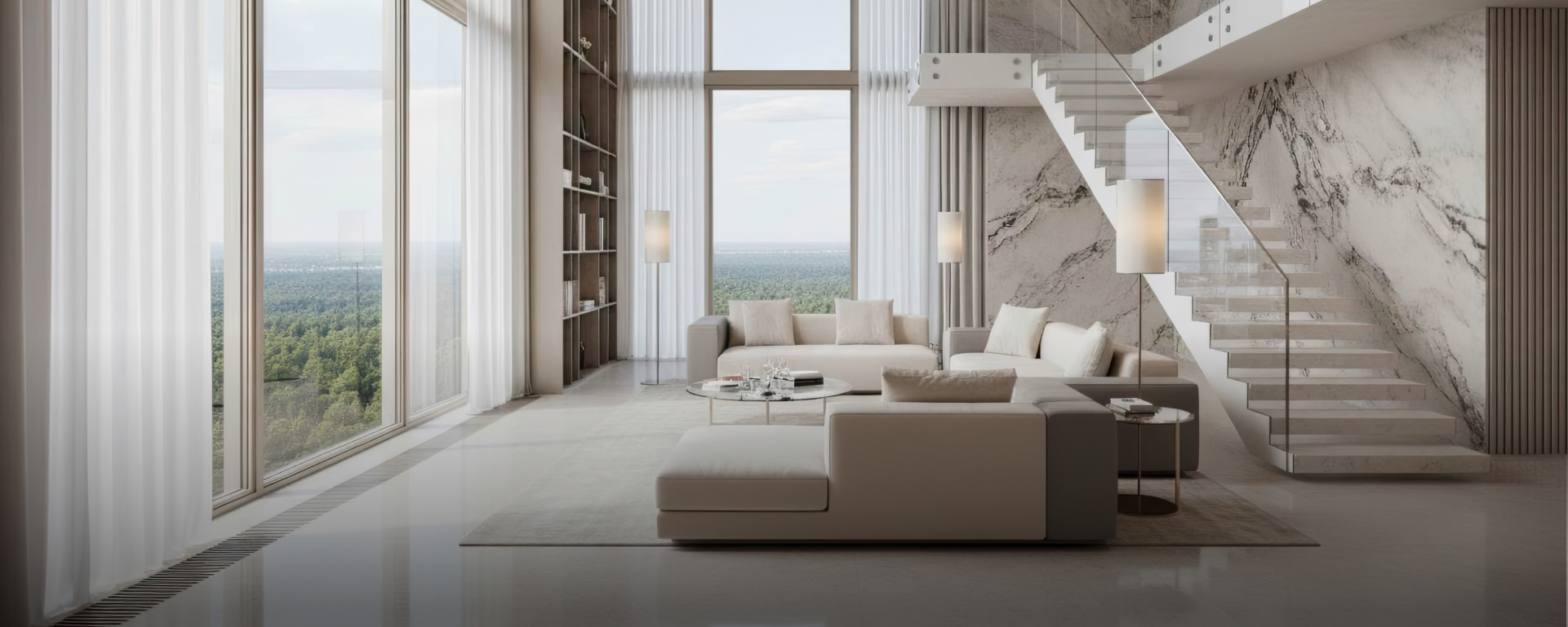 <strong>Эксклюзивные пентхаусы<br>с панорамными видами</strong>