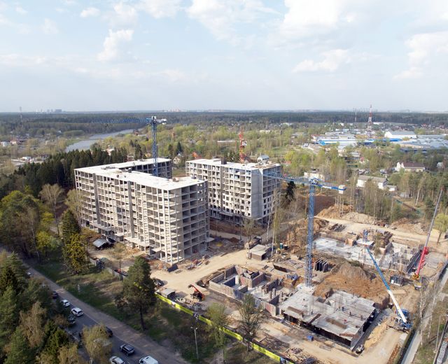 Отчет о строительстве Смарт квартала Лесная Отрада (1-я и 2-я очереди) - апрель