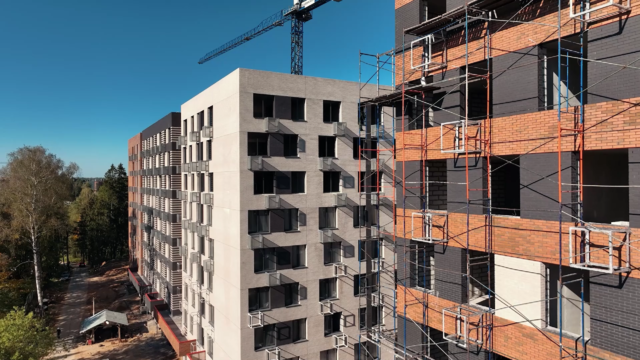 Сентябрь - ход строительства Смарт квартала Лесная Отрада (1-я и 2-я очереди)